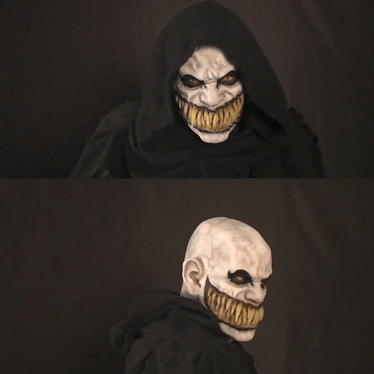 a person in a mask