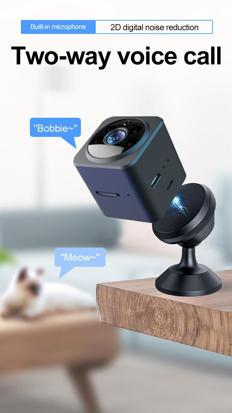 Two Way Voice Intercom Webcam HD Home Monitor