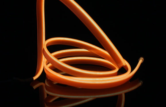 a close up of a neon tube