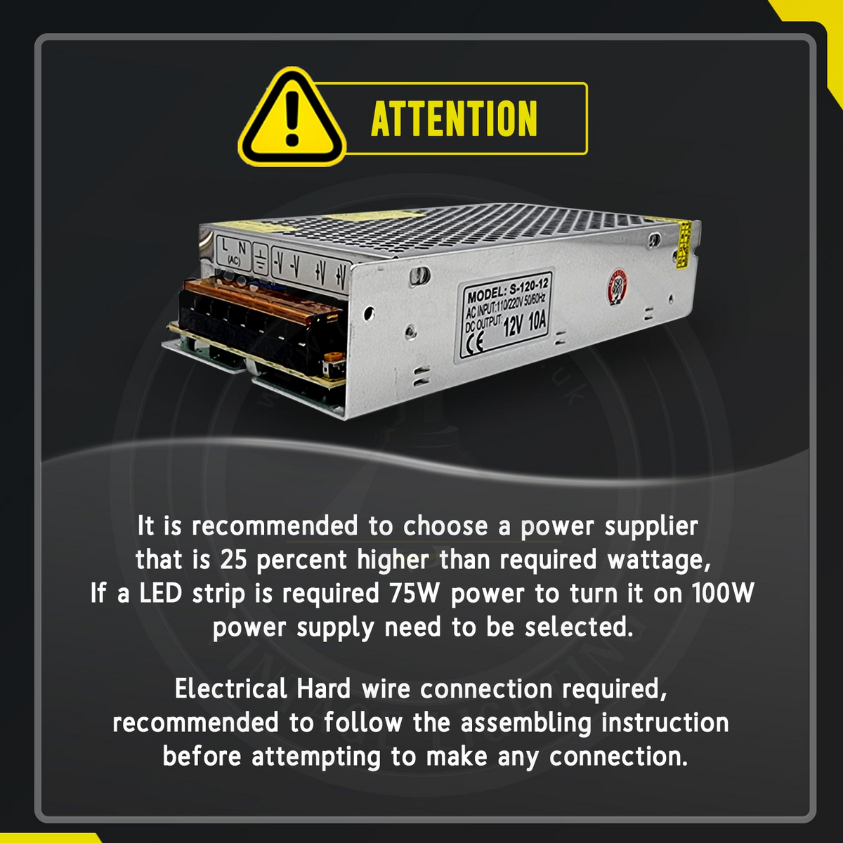 a close up of a power supply box