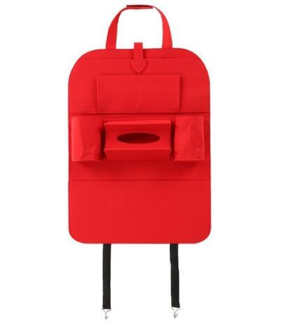 a red bag with a pocket