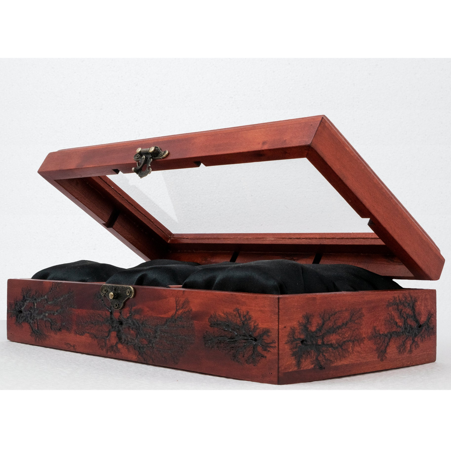 Watch Box Organizer with Glass Display Top 6 Slot Watch Case, Gifts for Men
