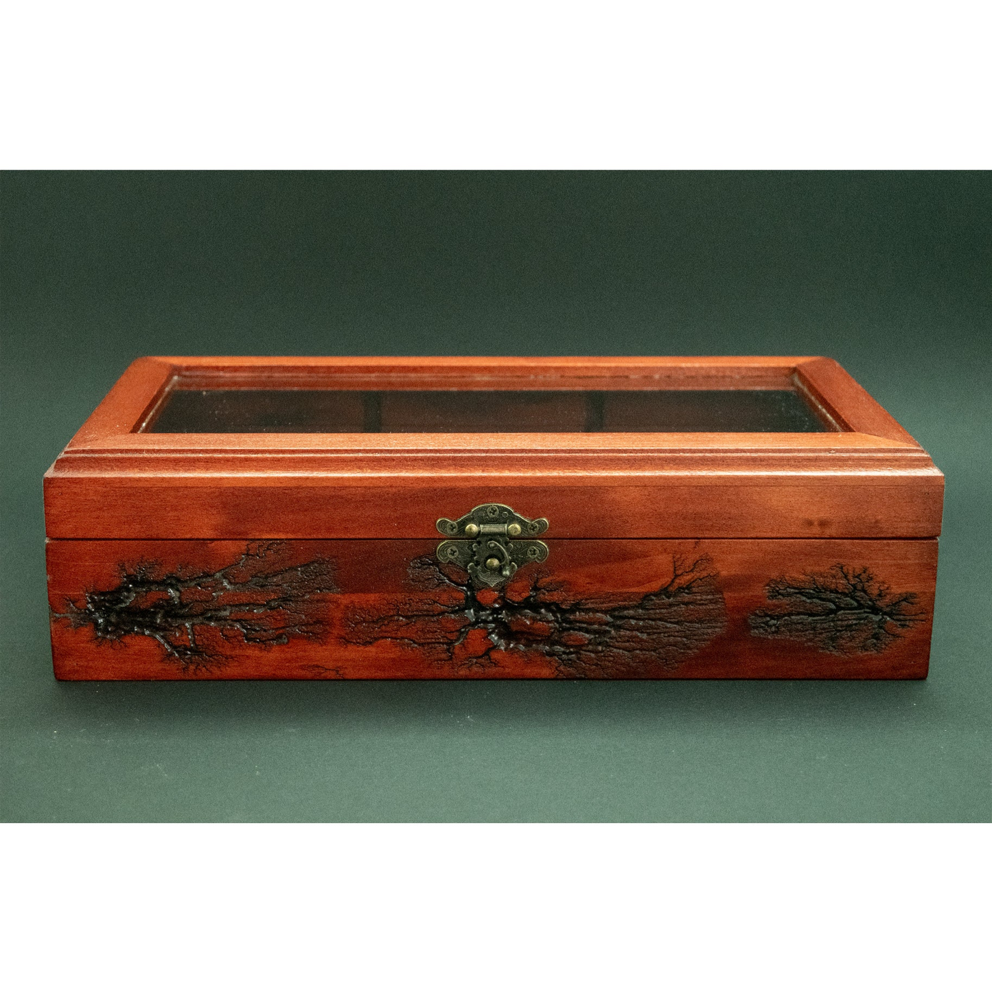 Watch Box Organizer with Glass Display Top 6 Slot Watch Case, Gifts for Men