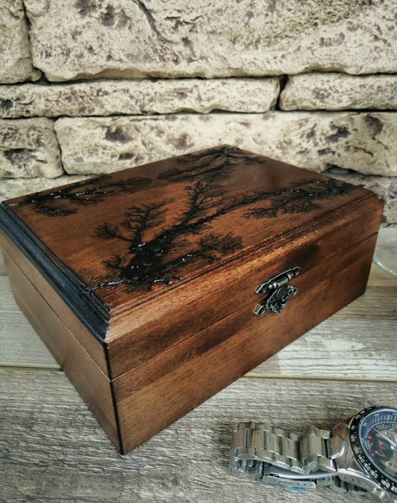 Watch Box for Men,  Personalized Watch Case, Birthday Gift for Husband