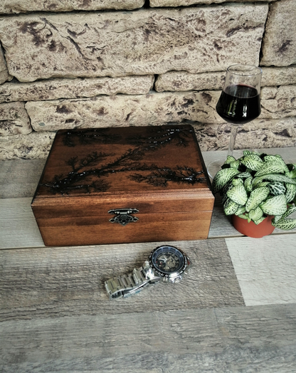 Watch Box for Men,  Personalized Watch Case, Birthday Gift for Husband