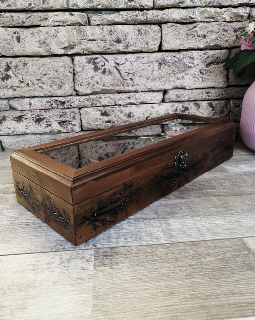 Watch Box for Men, Wood Watch Storage 8 Slots, Father's Day Gift for Dad