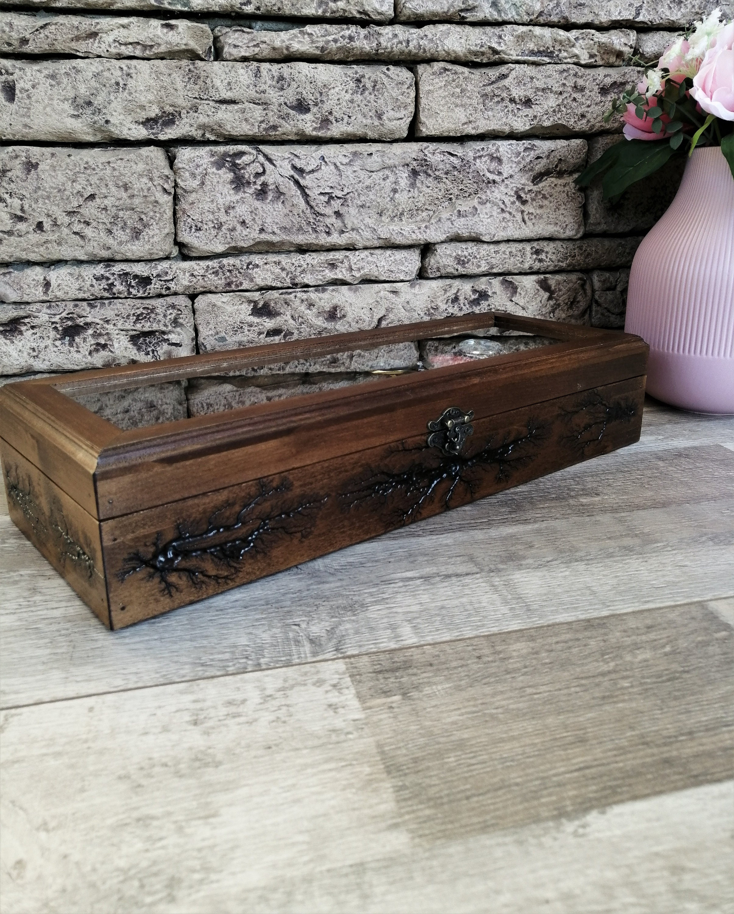 Watch Box for Men, Wood Watch Storage 8 Slots, Father's Day Gift for Dad