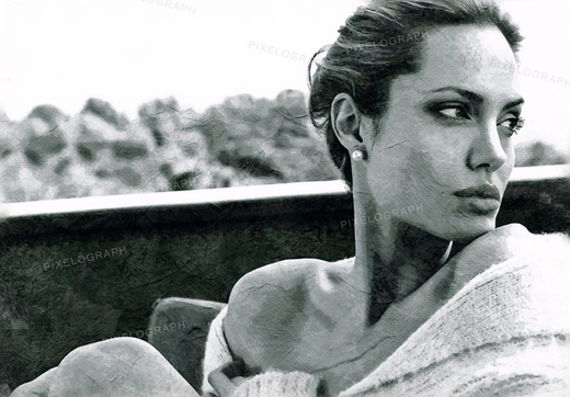 Angelina Jolie, Angelina Jolie watercolor, Angelina Jolie sketch, Angelina Jolie print,Angelina Jolie digital art, Angelina Jolie Voight