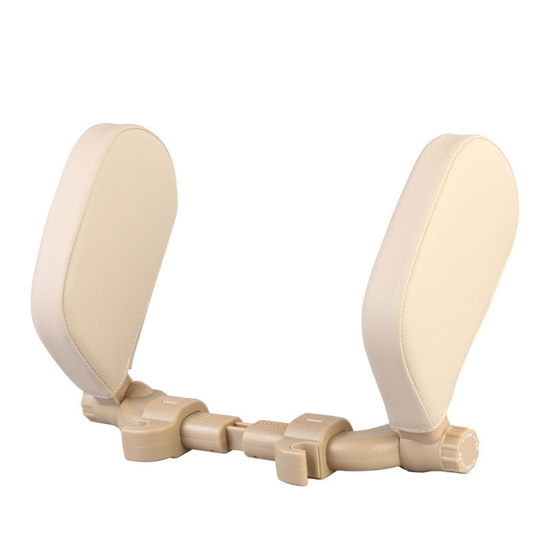 a white plastic head rest