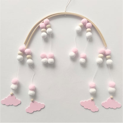 Wind chime with wood beads from northern Europe