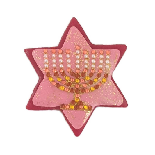 Hanukkah Menorah Magnet-Judaica
