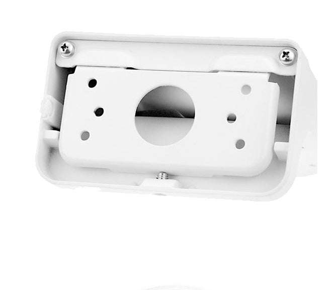 a white plastic object with a hole
