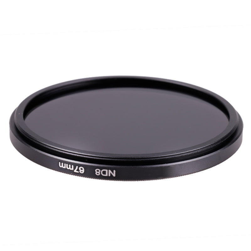 a black circular lens filter