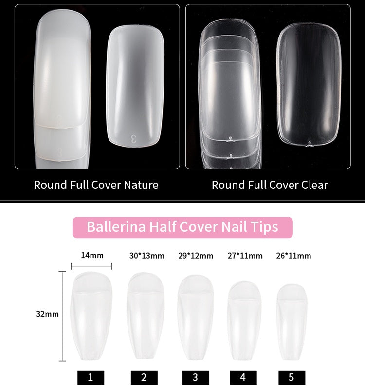 different shapes of nails
