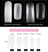 500-Piece French Acrylic Nail Set