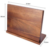 Solid Wood Magnetic Knife Storage Holder