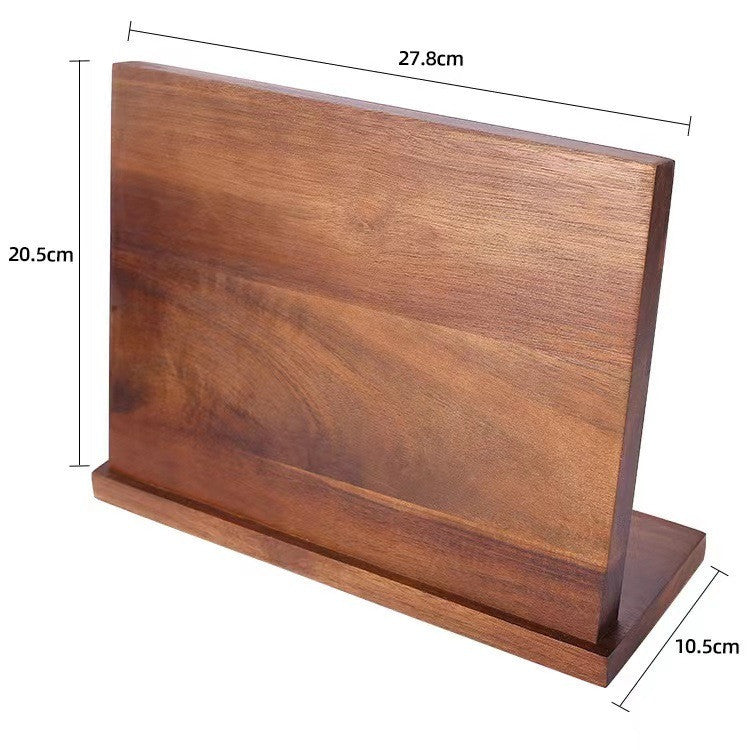 a wooden stand with measurements