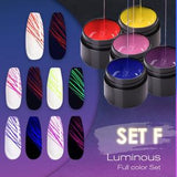 Luminous Spider Nail Art Gel Polish Set