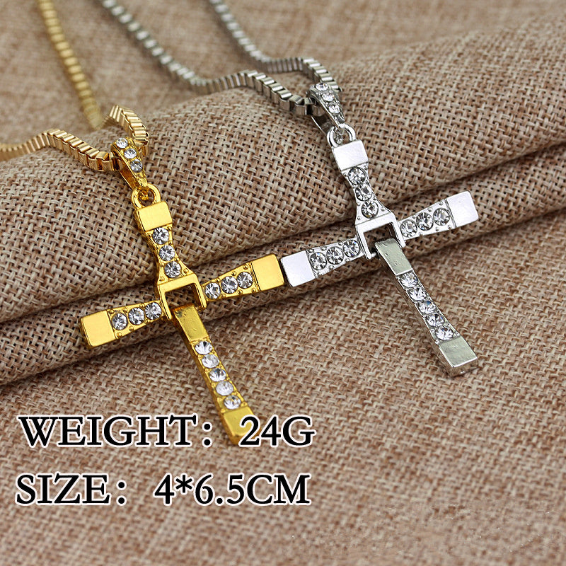a gold and silver cross necklaces