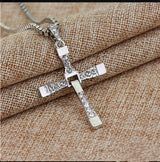 Rhinestone Cross Pendant Necklace