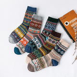 5-Pair Set of Thick Knit Crew Socks