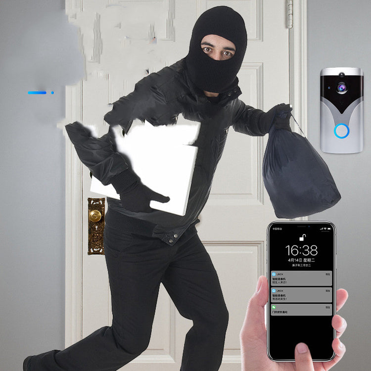 a person in a mask holding a bag and a bag of papers