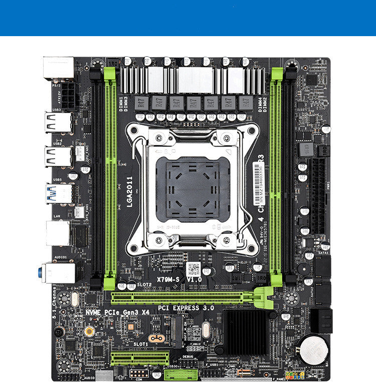 a computer motherboard with many slots