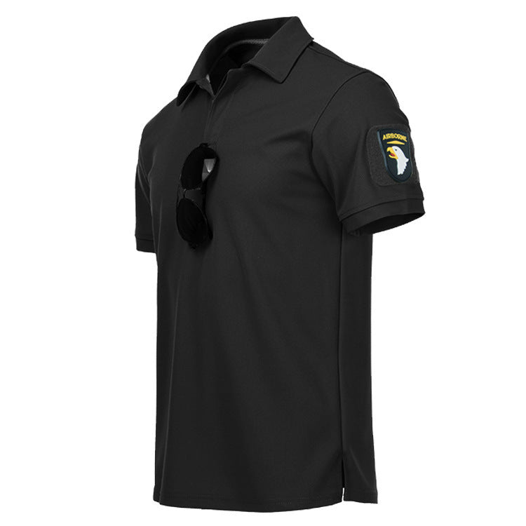 a black shirt with sunglasses on it