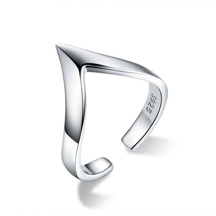 a silver ring on a white background