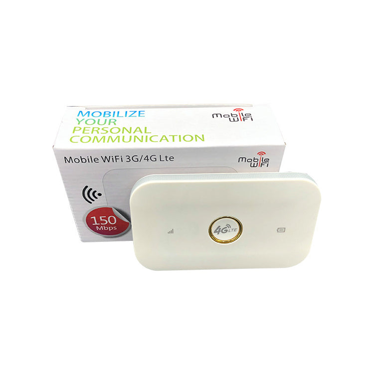 a white wireless modem with a box