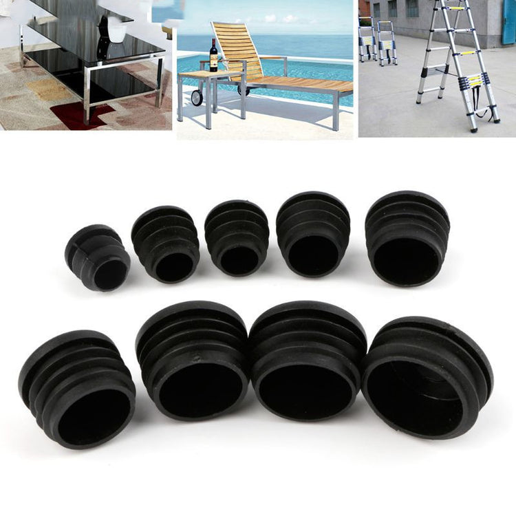 a group of black plastic objects