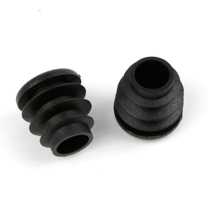 Black Plastic Foot Plug For Furniture, Round Tube End Plug