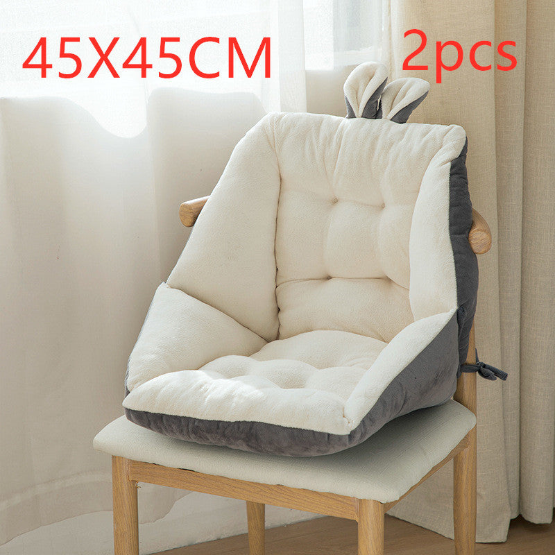 a chair with a cushion