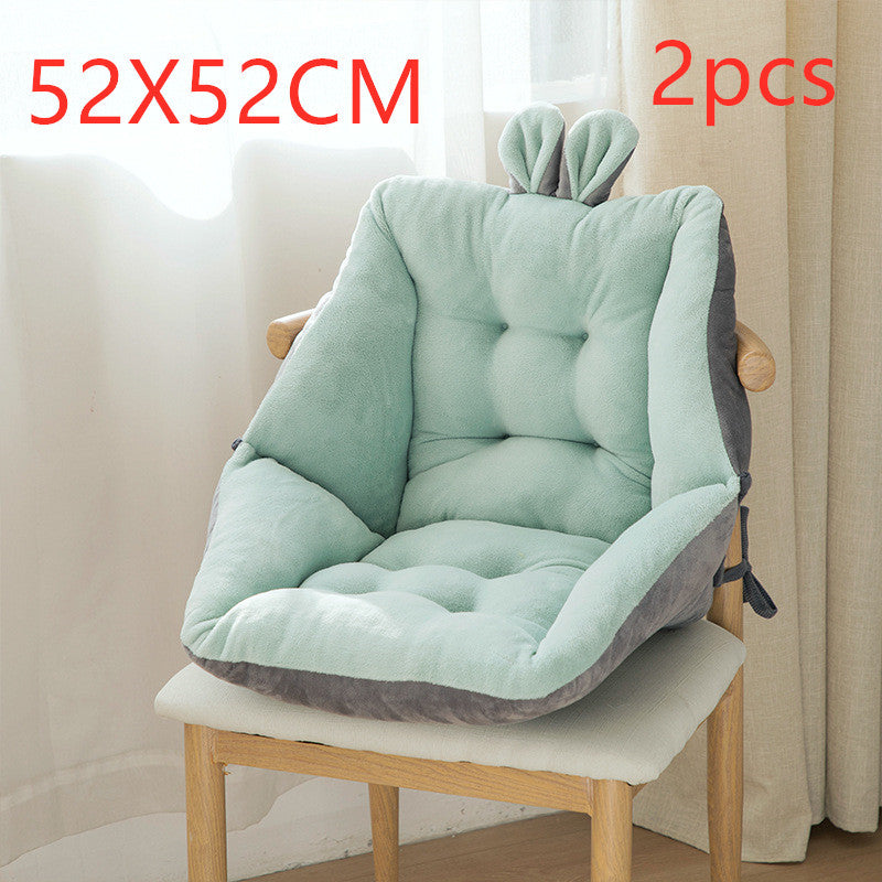 a chair with a cushion