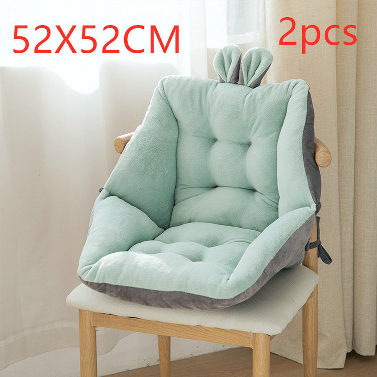 a chair with a cushion
