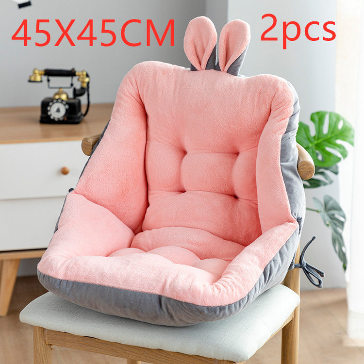a chair with a pillow
