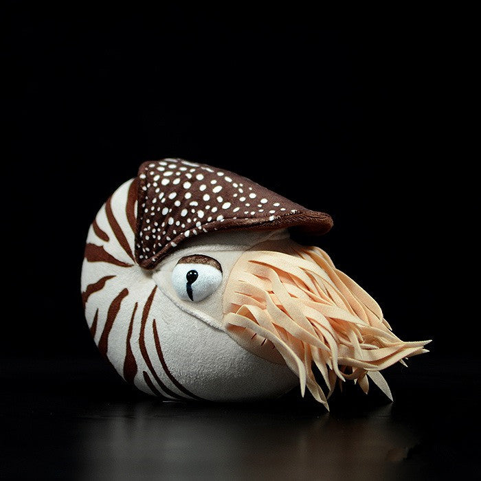 a stuffed nautilus toy