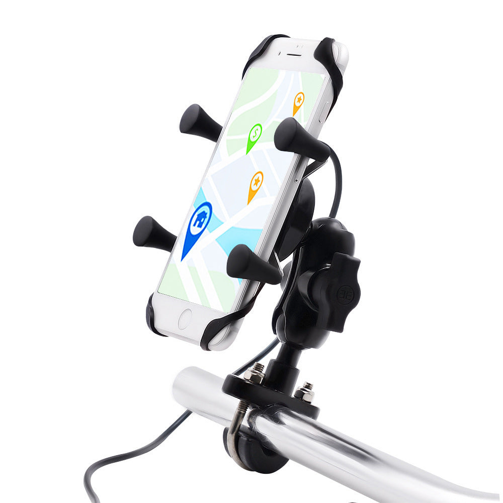 a phone on a bike holder