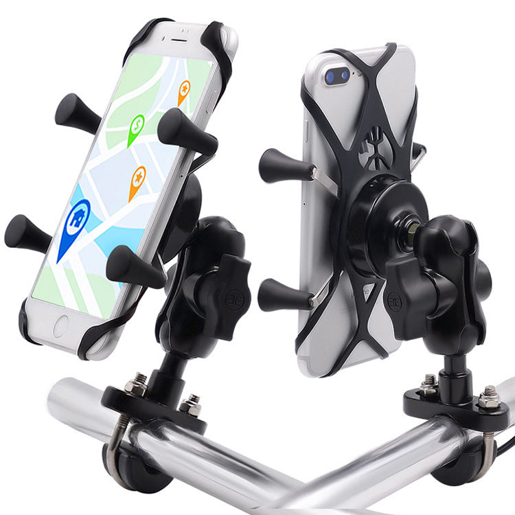 a phone on a bike holder