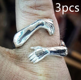Hands-Embracing Love Ring