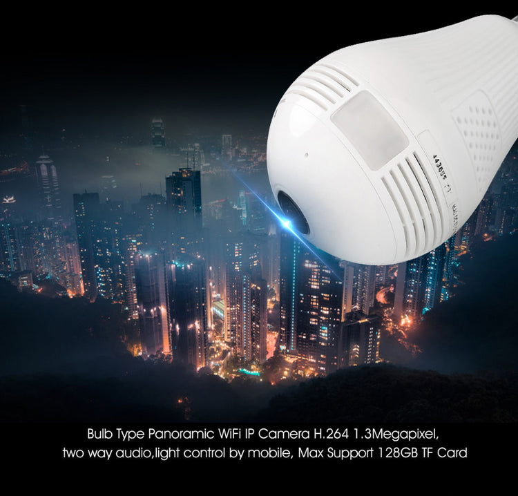 a white object with a round lens and a round circle with a round hole in the middle of a city