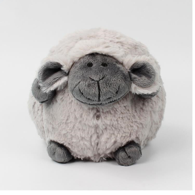 a grey stuffed animal
