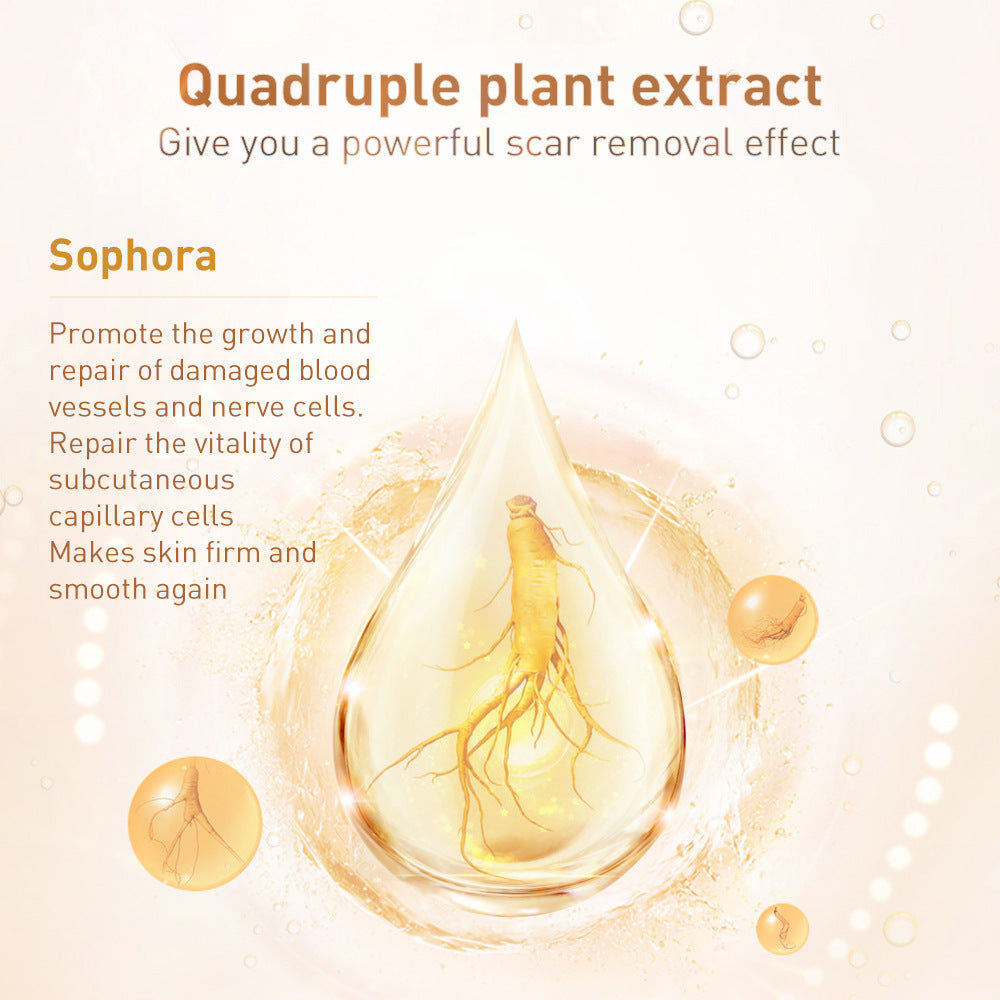 a drop of liquid with a plant root inside
