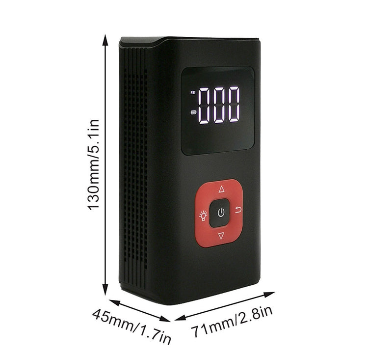a black electronic device with a digital display