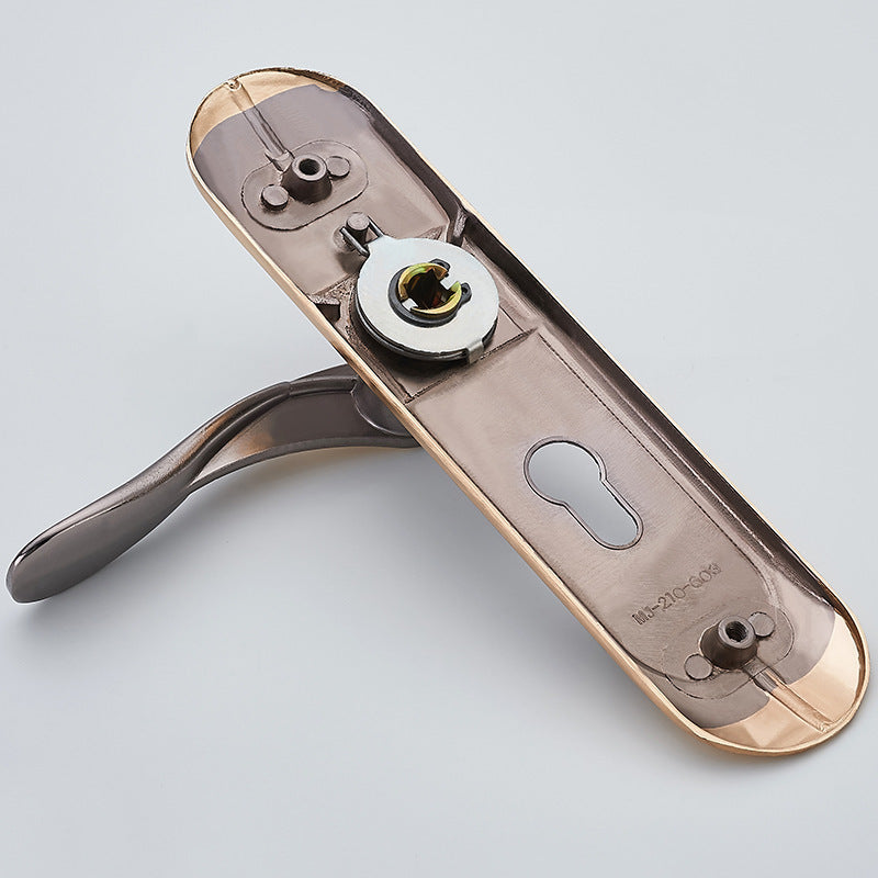 a close up of a door handle