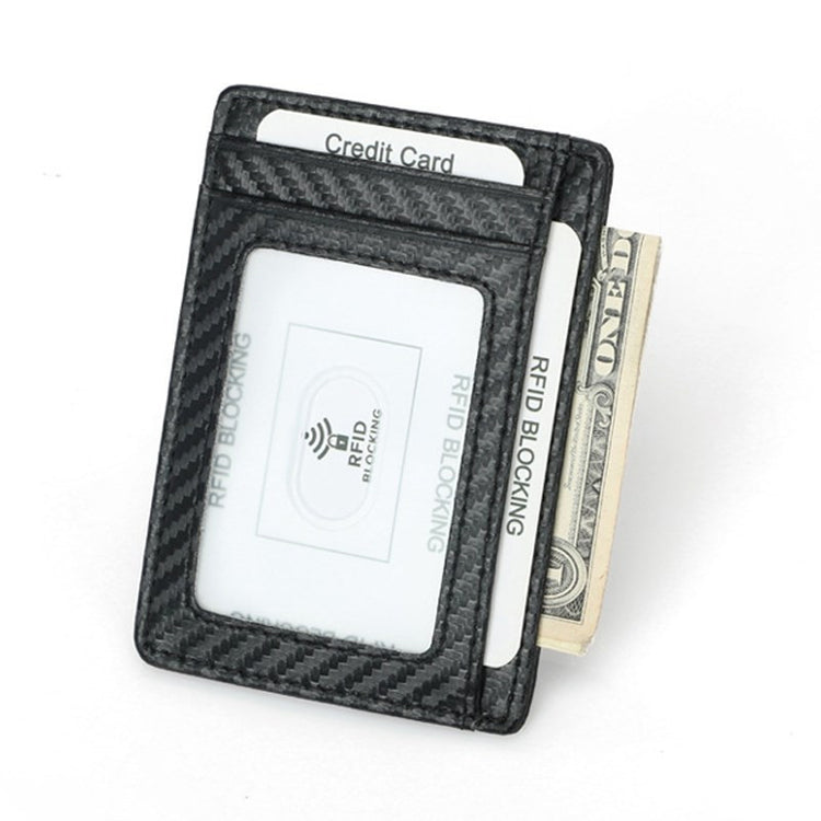 a credit card holder with money and credit card blocking