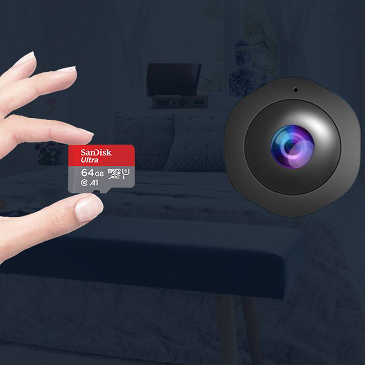 a hand holding a card next to a camera