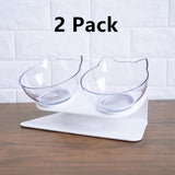 Elevated Double-Bowl Cat Feeding Station