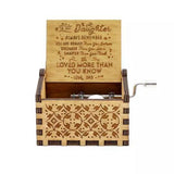 Hand-Cranked Wooden Music Box