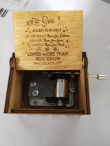Hand-Cranked Wooden Music Box